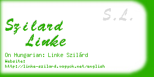 szilard linke business card